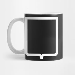 Modern French Heraldic Mouth (White) Mug